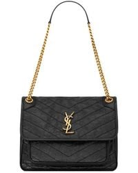 Saint Laurent - Niki Quilted Shoulder Bag - Lyst