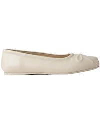 Marni Dancer Leather Ballerinas in Black | Lyst Marni Dancer Leather Ballerinas in Black | Lyst