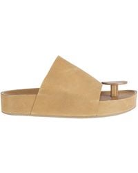 Uma Wang - Round-Toe Platform Slippers - Lyst