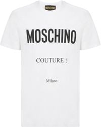 Moschino - Logo Printed Crewneck T-Shirt - Lyst