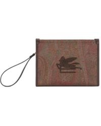 Etro - Pegaso-Detail Arnica Pouch - Lyst