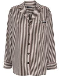 Dolce & Gabbana - Dolce & Gabbana Shirt With Notched Revers Collar And All-Over Stripes Motif - Lyst