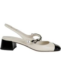 Miu Miu - Two-Toned Chain-Linked Pumps - Lyst