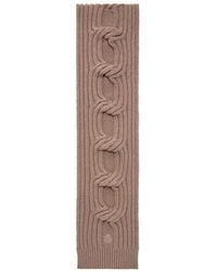Moncler - Chain Knit Wool Cashmere Scarf - Lyst