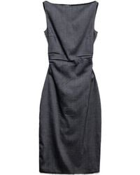 Prada - Mohair-Blend Midi Dress - Lyst