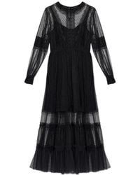 AllSaints - Nita Sheer Tiered Maxi Dress - Lyst