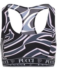 PUCCI - Pucci Logo Underband Printed Cropped Top - Lyst