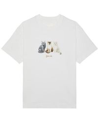 Givenchy - Cats-Print T-Shirt - Lyst