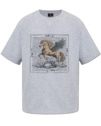 Etro - Pegasus-Print T-Shirt - Lyst