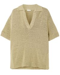 JOSEPH - Rian Knitted Polo Shirt - Lyst