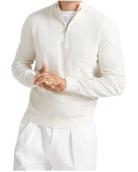 Brunello Cucinelli - Funnel-Neck Knitted Polo Shirt - Lyst