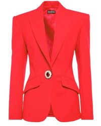 David Koma - Embellished Virgin Wool Blazer - Lyst