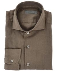 Corneliani - Linen French-Collar Shirt - Lyst