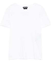Tom Ford - Logo-Embroidered Crewneck T-Shirt - Lyst