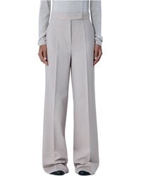 Max Mara - High-Rise Wide-Leg Pants - Lyst