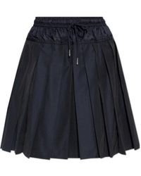 Moncler - Pleated Drawstring Skirt - Lyst