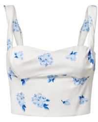 Leo - Lexi Floral Cotton Crop Top - Lyst