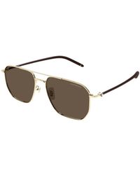 Montblanc - Eyewear Pilot Frame Sunglasses - Lyst