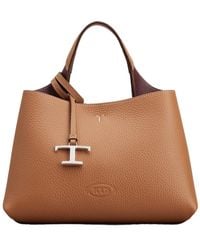 Tod's - Drawstring Top Handle Shoulder Bag - Lyst