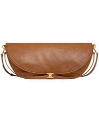 Celine - Halfmoon Soft Triomphe Bag - Lyst