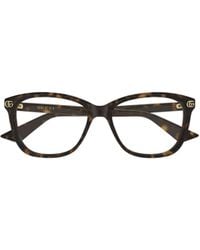Gucci - Eyewear Square Frame Glasses - Lyst