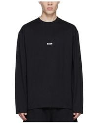 MSGM - Logo Printed Short-Sleeved T-Shirt - Lyst