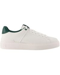 Balmain - B-Court Smooth Leather Trainers - Lyst