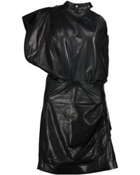 IRO - Pernille Asymmetric Leather Dress - Lyst