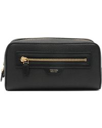Tom Ford - Grain Leather Smart Wash Bag - Lyst