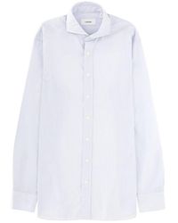 Lardini - Long-Sleeved Striped Shirt - Lyst
