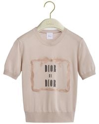 Dior - Book Cover Short-Sleeved Sweater - Lyst