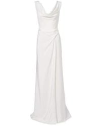 Vivienne Westwood - Bridal Mabel Draped Off-Shoulder Silk Gown - Lyst
