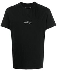 Maison Margiela - Logo Embroidered Crewneck T-Shirt - Lyst