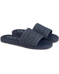 Gucci - Slide Sandal With Tonal Logo - Lyst