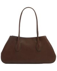 The Row - Alger Saddle Leather Shoulder Bag - Lyst