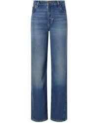 Guest In Residence - Mid-Rise Wide-Leg Jeans - Lyst