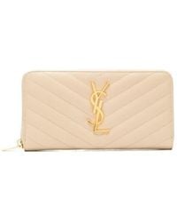 Saint Laurent - Monogram Zip Around Wallet - Lyst