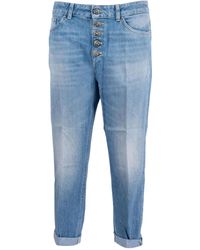Dondup - Button Fly Relaxed Fit Jeans - Lyst