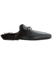 Gucci - Horsebit Detailed Slippers - Lyst