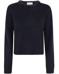 Semicouture - Denny Bead-Embellished Sweater - Lyst