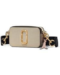 Marc Jacobs - The Snapshot Logo Plaque Crossbody Bag - Lyst