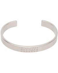 MM6 by Maison Margiela - Numeric Engraved Cuff Bracelet - Lyst