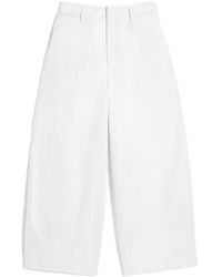 Lemaire - Wide Leg Chino Trousers - Lyst