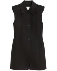 Sportmax - Gabarra Sleeveless Gabardine Blazer - Lyst