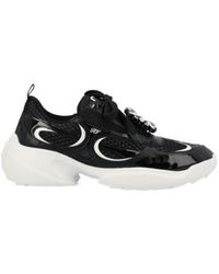 Roger Vivier - Embellished Lace-Up Sneakers - Lyst
