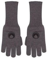 Marine Serre - Logo Embroidered Full-Finger Gloves - Lyst