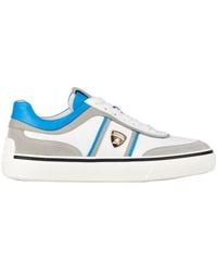 Tod's - Automobili Lamborghini Panelled Lace-Up Leather Sneakers - Lyst