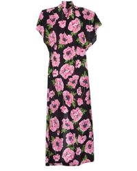 Stella McCartney - Floral Printed Silk Maxi Dress - Lyst