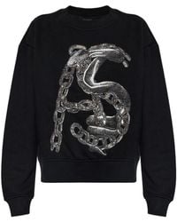 AllSaints - Linx Pippa Embellished Sweatshirt - Lyst
