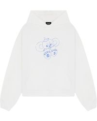 we11done - Monster-Print Cotton Hoodie - Lyst